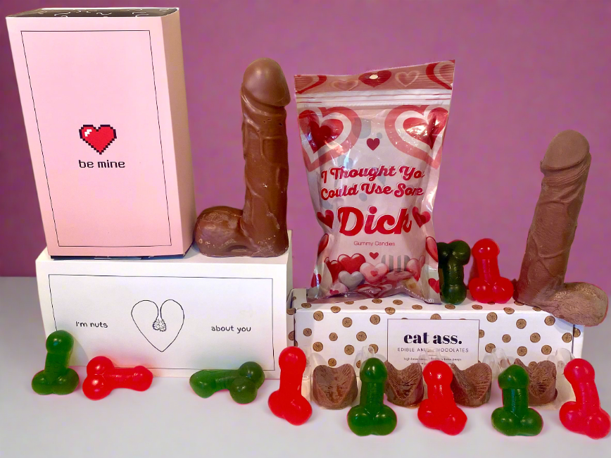 The Naughty Valentine’s Edible Arrangement: Chocolate Dicks, Gummy Dicks & Chocolate Buttholes