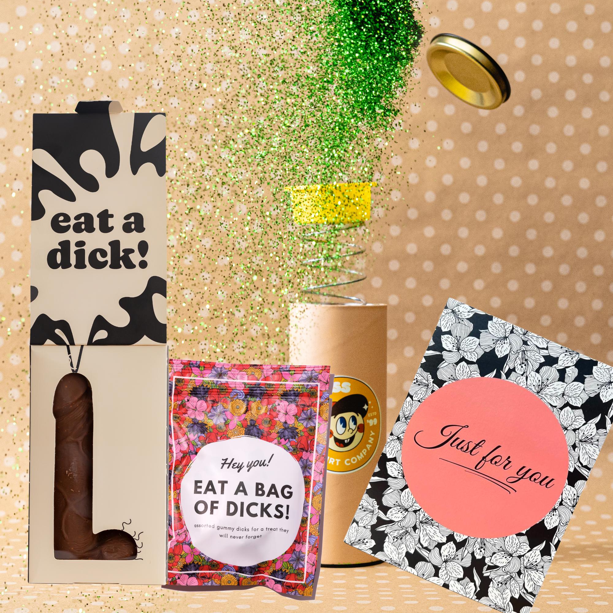 Overdoin' It - Chocolate, Gummy, Glitter and Card Bundle