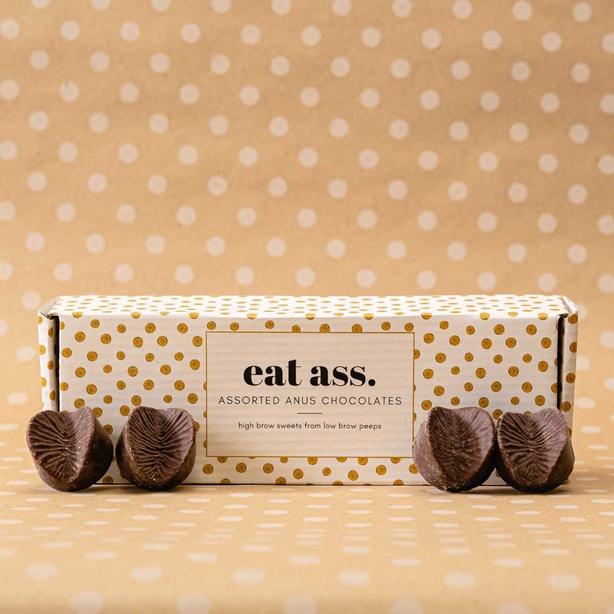 Live Fast. Eat Ass - Edible Anus Chocolate Gift - DickAtYourDoor