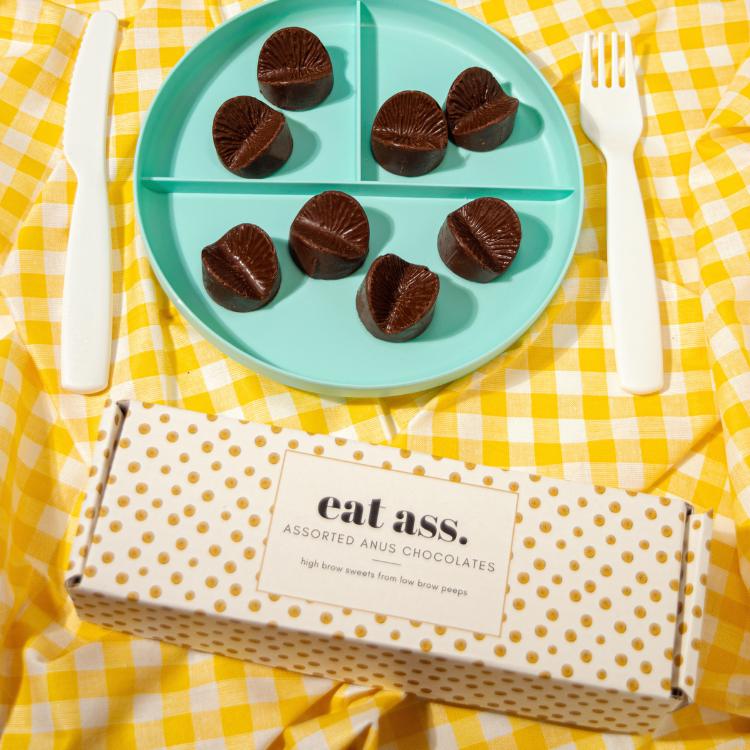 Live Fast, Eat Ass - Edible Anus Chocolates - DickAtYourDoor