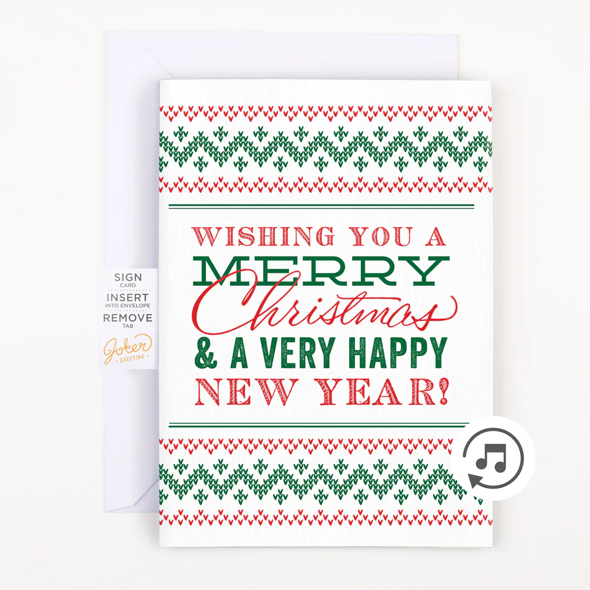 Christmas + New Year Glitter Card