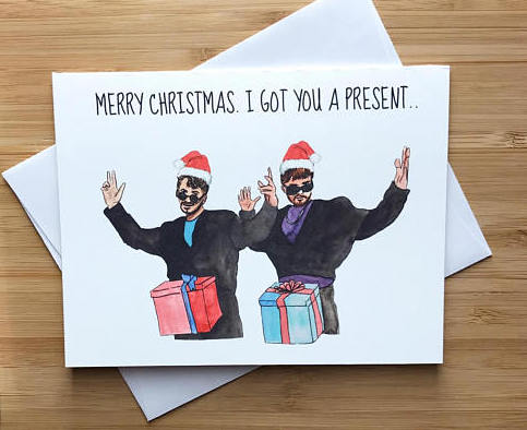 Biglietto Di Natale Umoristico 'Turkey Cock' - Regalo Divertente Con Busta - Brainbox Candy