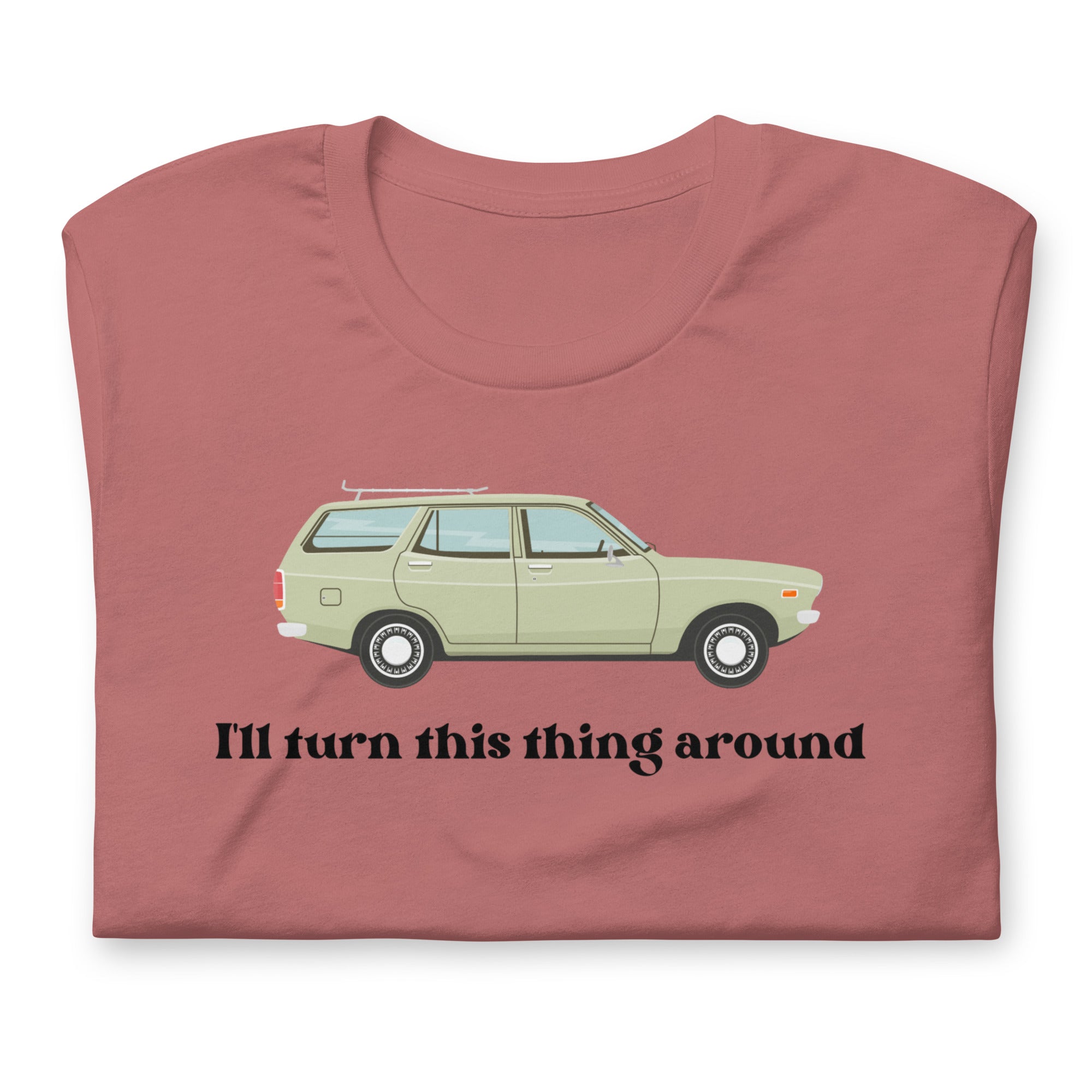 Funny shirt for dad with a station wagon on it.  I'll turn it around